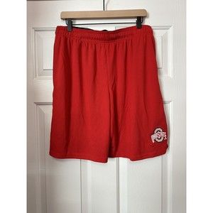 OHIO State Buckeyes Logo NCAA Red Grey Athletic Shorts Size Large BRAND NEW